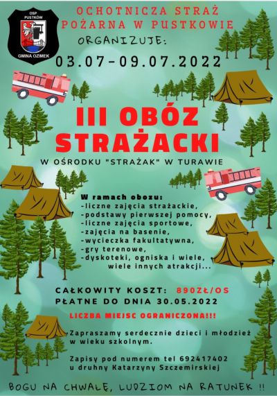 Ob&oacute;z strażacki 2022
